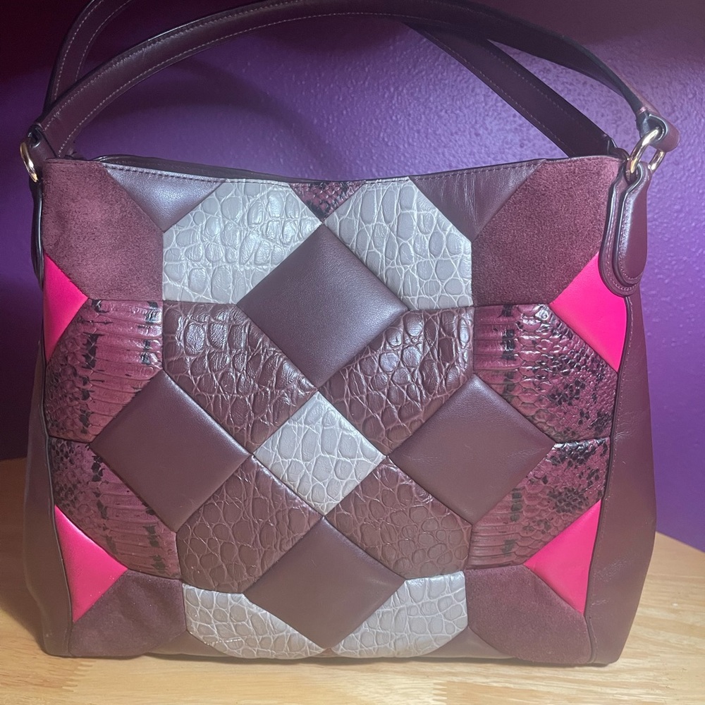 Coach Leather Patchwork